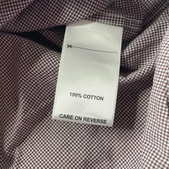 Billy Reid Brown Plaid Long Sleeve Button Down Shirt Medium Men's Office Casual - Picture 5 of 6